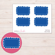 DDZ-9245 planner sticker sheet with enlarged sticker detail