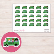 DDZ-9248 planner sticker sheet with enlarged sticker detail