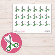 DDZ-9249 planner sticker sheet with enlarged sticker detail