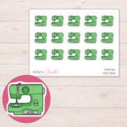 DDZ-9250 planner sticker sheet with enlarged sticker detail