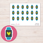 DDZ-9255 planner sticker sheet with enlarged sticker detail