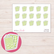 DDZ-9263 planner sticker sheet with enlarged sticker detail