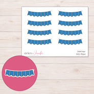 DDZ-9264 planner sticker sheet with enlarged sticker detail