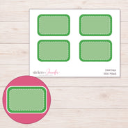 DDZ-9265 planner sticker sheet with enlarged sticker detail