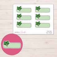 DDZ-9268 planner sticker sheet with enlarged sticker detail