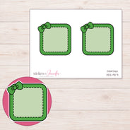 DDZ-9271 planner sticker sheet with enlarged sticker detail