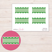 DDZ-9275 planner sticker sheet with enlarged sticker detail