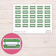 DDZ-9278 planner sticker sheet with enlarged sticker detail