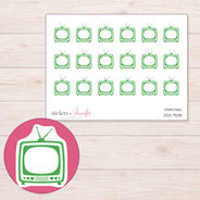 DDZ-9281 planner sticker sheet with enlarged sticker detail