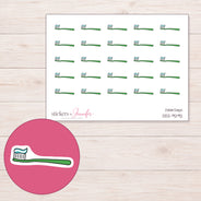 DDZ-9292 planner sticker sheet with enlarged sticker detail