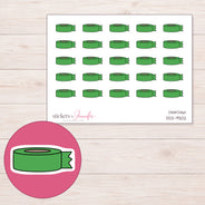 DDZ-9302 planner sticker sheet with enlarged sticker detail