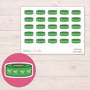DDZ-9304 planner sticker sheet with enlarged sticker detail