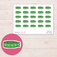 DDZ-9305 planner sticker sheet with enlarged sticker detail