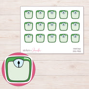 DDZ-9313 planner sticker sheet with enlarged sticker detail