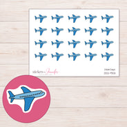 DDZ-9331 planner sticker sheet with enlarged sticker detail