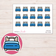DDZ-9338 planner sticker sheet with enlarged sticker detail