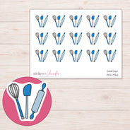 DDZ-9341 planner sticker sheet with enlarged sticker detail