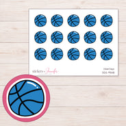 DDZ-9348 planner sticker sheet with enlarged sticker detail