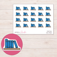 DDZ-9360 planner sticker sheet with enlarged sticker detail