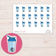 DDZ-9363 planner sticker sheet with enlarged sticker detail