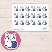 DDZ-9368 planner sticker sheet with enlarged sticker detail