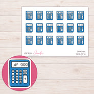 DDZ-9374 planner sticker sheet with enlarged sticker detail