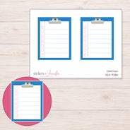 DDZ-9386 planner sticker sheet with enlarged sticker detail
