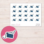 DDZ-9397 planner sticker sheet with enlarged sticker detail
