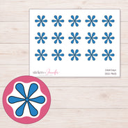 DDZ-9413 planner sticker sheet with enlarged sticker detail