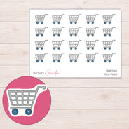 DDZ-9420 planner sticker sheet with enlarged sticker detail