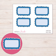 DDZ-9421 planner sticker sheet with enlarged sticker detail