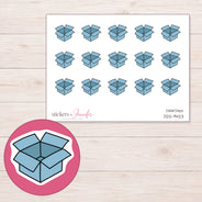 DDZ-9423 planner sticker sheet with enlarged sticker detail