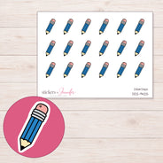 DDZ-9425 planner sticker sheet with enlarged sticker detail