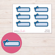 DDZ-9426 planner sticker sheet with enlarged sticker detail