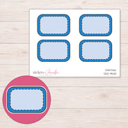 DDZ-9430 planner sticker sheet with enlarged sticker detail