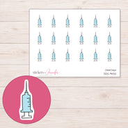 DDZ-9432 planner sticker sheet with enlarged sticker detail