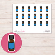 DDZ-9443 planner sticker sheet with enlarged sticker detail