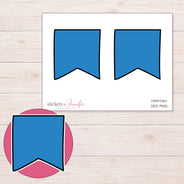 DDZ-9451 planner sticker sheet with enlarged sticker detail
