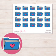 DDZ-9453 planner sticker sheet with enlarged sticker detail
