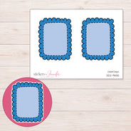 DDZ-9455 planner sticker sheet with enlarged sticker detail