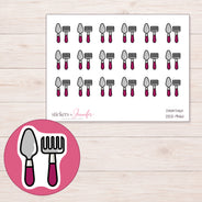 DDZ-9461 planner sticker sheet with enlarged sticker detail