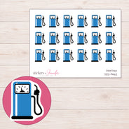 DDZ-9462 planner sticker sheet with enlarged sticker detail