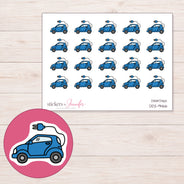 DDZ-9466 planner sticker sheet with enlarged sticker detail