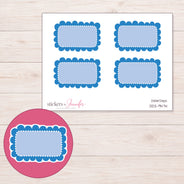 DDZ-9474 planner sticker sheet with enlarged sticker detail