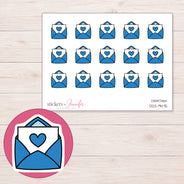 DDZ-9475 planner sticker sheet with enlarged sticker detail