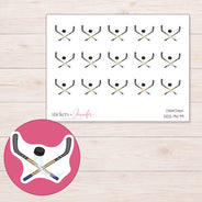 DDZ-9479 planner sticker sheet with enlarged sticker detail