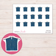 DDZ-9489 planner sticker sheet with enlarged sticker detail
