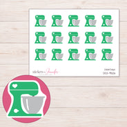 DDZ-9506 planner sticker sheet with enlarged sticker detail