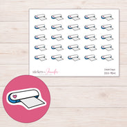 DDZ-9541 planner sticker sheet with enlarged sticker detail