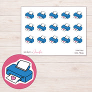 DDZ-9546 planner sticker sheet with enlarged sticker detail